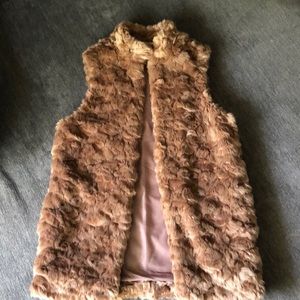 Faux fur vest